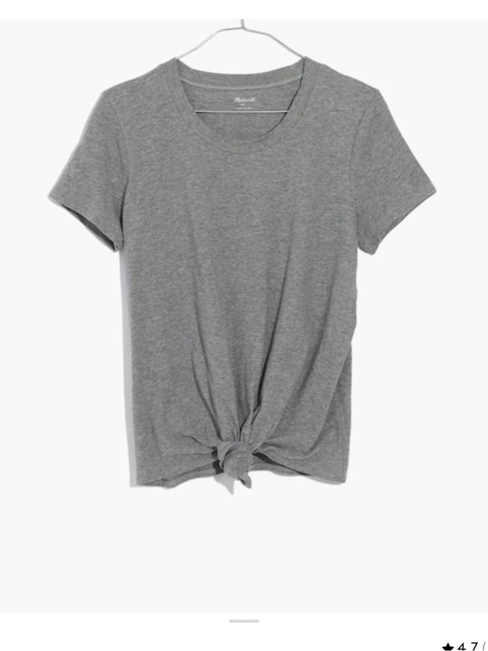 Madewell Knot Front Tee